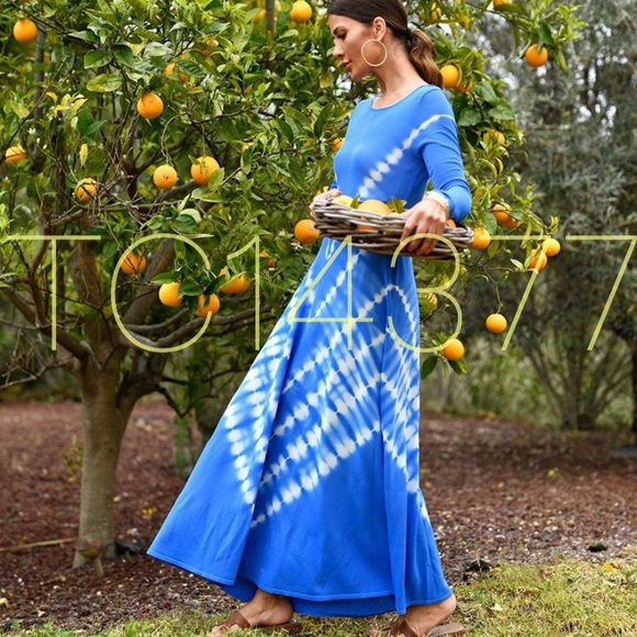 LAST ONE! 🔥GORGEOUS ZARA A-Line Tie Dye Dress - Picture 1 of 8